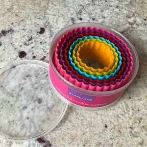 Lakeland’s colorfull cookie cutters. New, never used